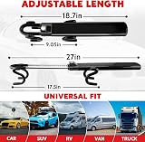 Tevlaphee Steering Wheel Lock Twin Bar with 3 Keys, High Visibility Black view 7