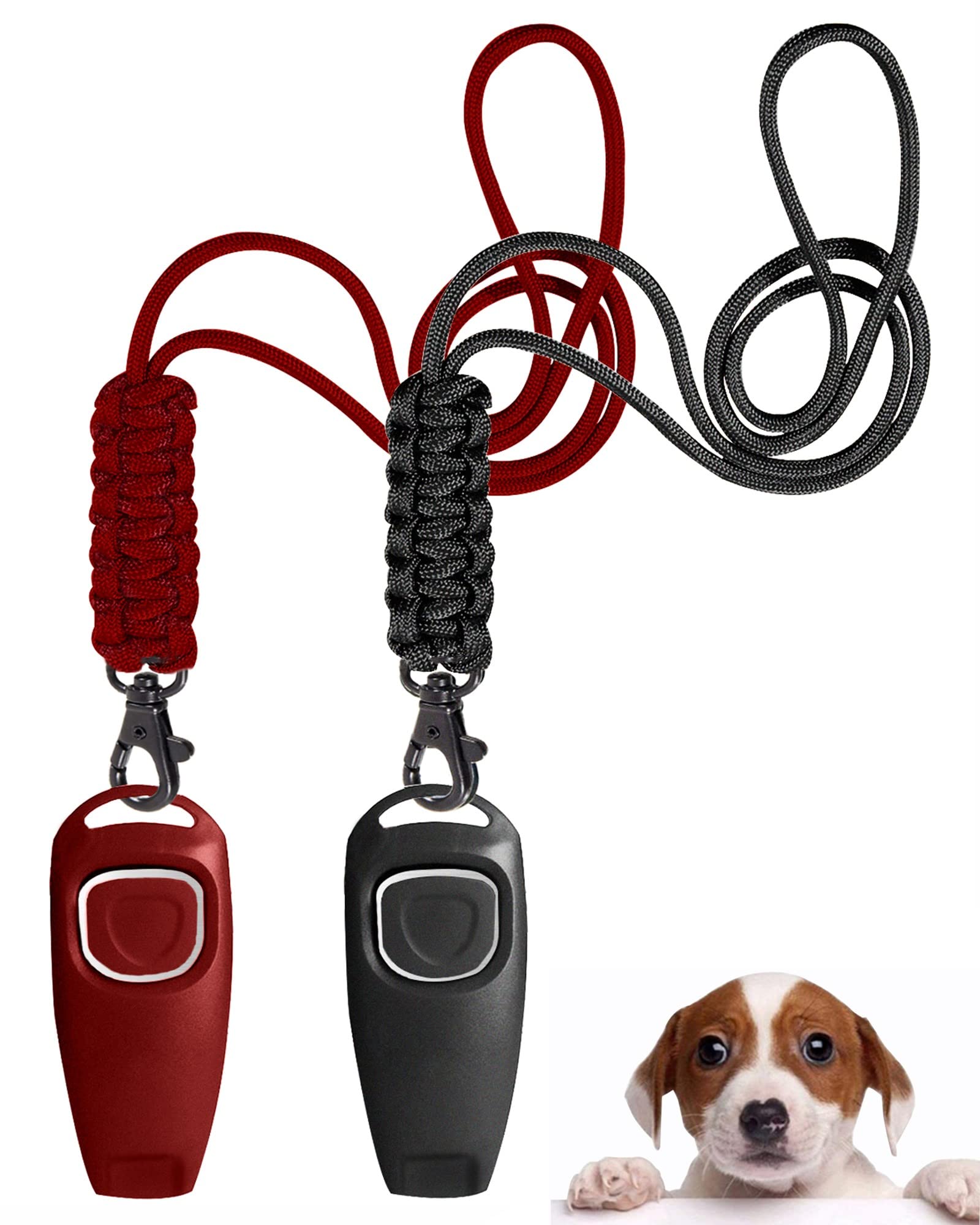 TODREMOU Dog Whistle Recall Training 2 Pack-Professional High Pitch-Can Be Heard By Human Ears