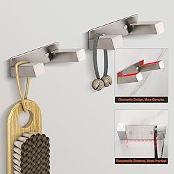 HarJue Bath Towel Hooks, 304 Stainless Steel Robe