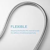 OFFO Shower Hose 2.5m Stainless Steel Anti-Kink Chrome Replacement High Pressure view 6