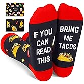 HAPPYPOP Funny Socks for Men Women - Taco Margarita Gifts, Maxican Food Socks