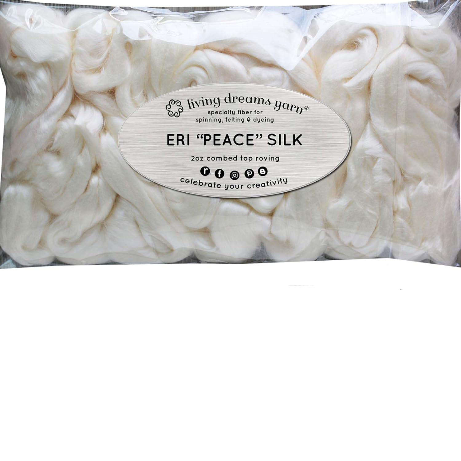 2oz Flax Spinning Fiber Combed Top Vegan Plant Fiber for Spinning Fibre