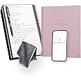 Rocketbook New Core Reusable Spiral Notebook, Executive Size 6x8.8, Pink - Lined Pages, App-Connected, Erasable, Durable Cover, Ideal for School, Work, and Creative Projects
