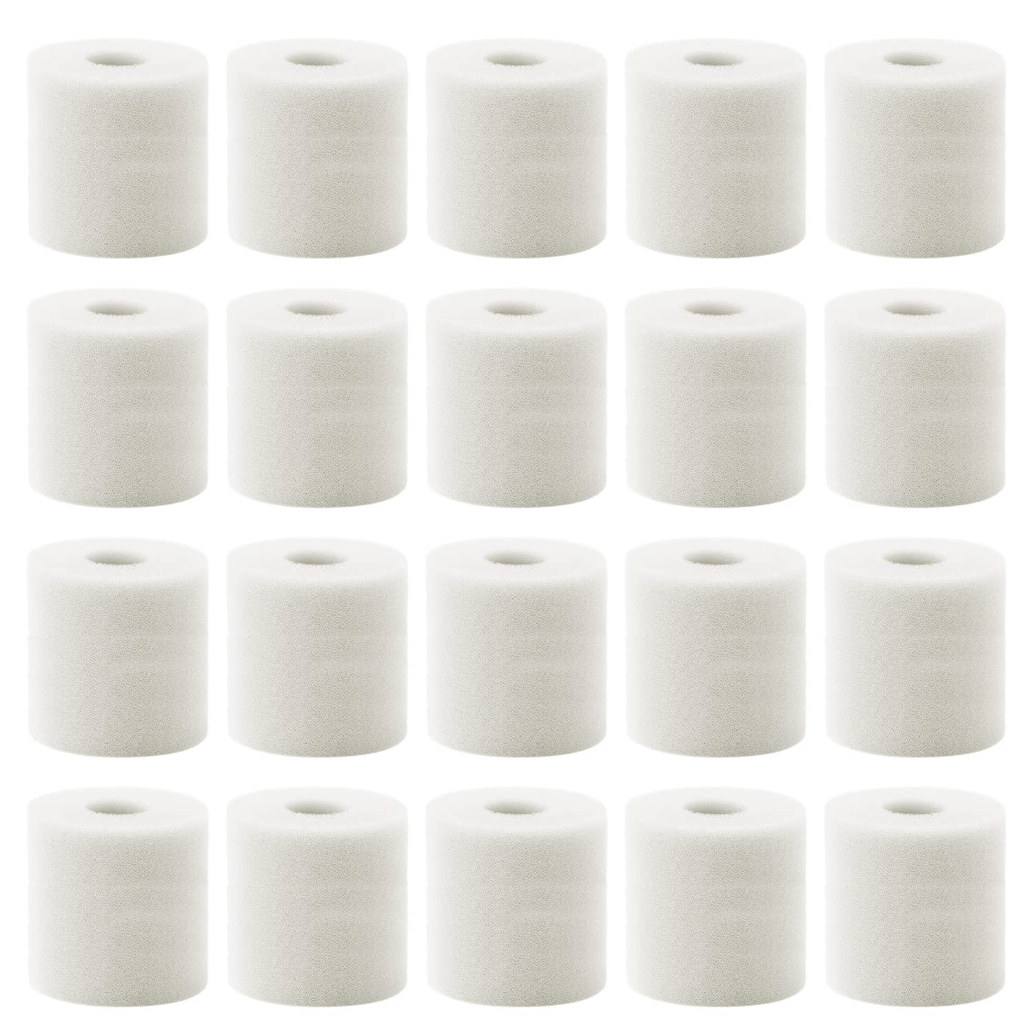 GERUI Filter Sponge Suitable for Eheim 2618080 Aquaball 2208 2210 2212/60 130 180, Biopower 4004320 160 200 240 (20 Packs of Filter Wadding)