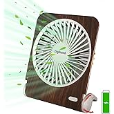 Digibond Rechargeable Desk Fan Quiet and Small 225° Rotated Small USB Fan for Home