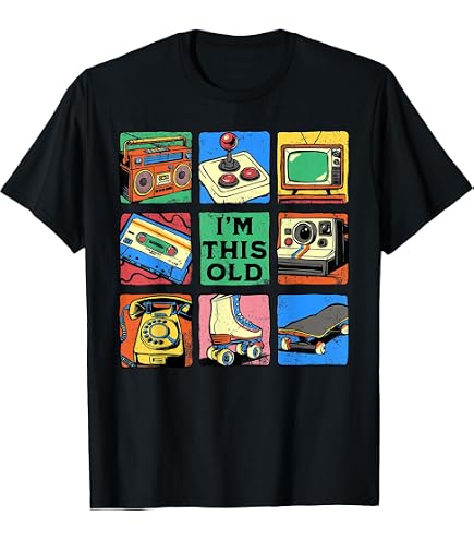 Amazon.com: I'm This Old Technology Vintage 90s Tech Gadgets T