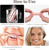 VEGCOO 4 Pairs Cosmetic Veneer False Teeth Comfortable Natural Smile view 5