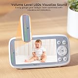 BOIFUN 2026 Baby Monitor Camera Night Vision 4 inch IPS 2-Way Talk No WiFi view 8