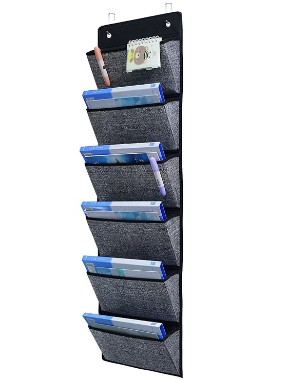 Onlyeasy Over Door Hanging File Organizer Office Supplies