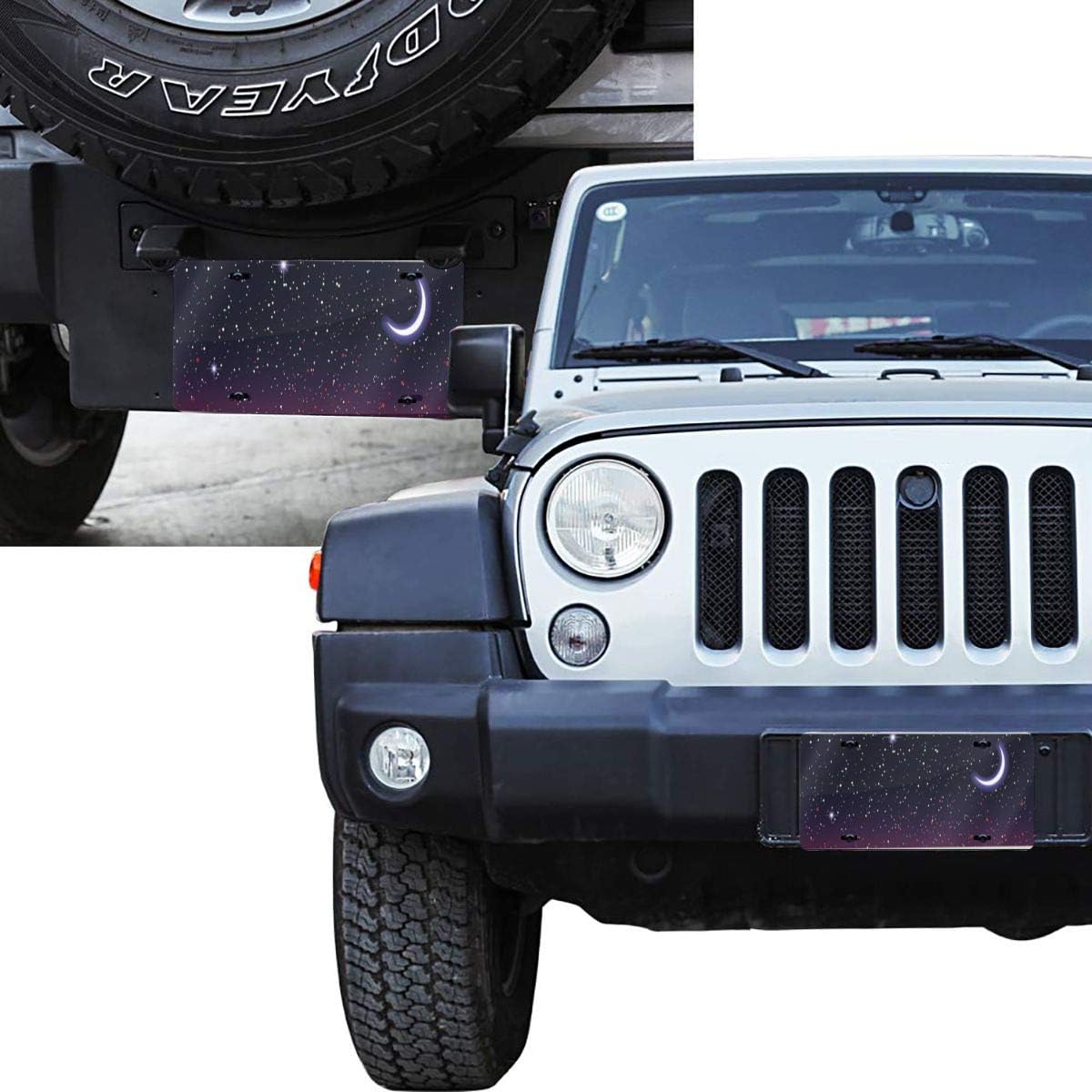 Amazon Com Njhurdbh Red Sky At Night Personality Aluminum Colorful License Plate Decorative Metal Card 6 X 12 Auto Car Bicycle Motorcycle Vanity Tag Auto Accessories Covers License Plate Home Kitchen