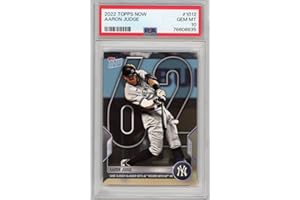 HOFSM.COM HALL OF FAME SPORTS MEMORABILIA Graded 2022 Topps Now Aaron Judge #1012 62nd Home Run HR Record Baseball Card PSA 10 Gem Mint