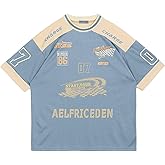 Aelfric Eden 90s Oversized T Shirts Unisex Graphic Jersey Printed Casual Tees Streetwear Vintage Summer Top Tshirt