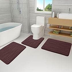 Buganda Memory Foam Bathroom Rug Mat 54x24, Extra