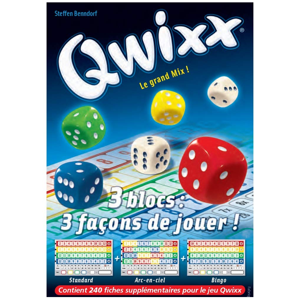 Gigamic Jnqr – Dice Game – Qwixx Block Score – Refill Pack – 3 x 80 Plugs