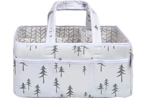 Trend Lab Mountain Baby Storage Caddy For Diaper Changing And Organizer For Newborn Essentials, 12 in x 6 in x 8 in