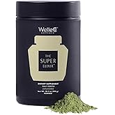WelleCo The Super Elixir, Daily Greens Powder with Probiotics, Superfoods & Whole Foods, Unflavored Drink Mix for Gut Health, Immunity, Energy, Skin & Hair, 10.5oz Jar