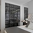 Kernorv Hanging Room Divider Made of Environmentally PVC, 12 PCS Partitions Panel Screen for Decorating Bedroom, Dining, Study and Sitting-Room, Hotel, Bar and Restaurant