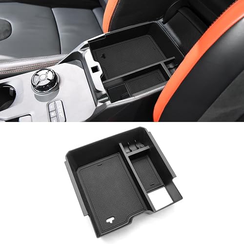 Yumzeco Compatible with 2024 Ford Ranger Center Console Organizer Tray ...