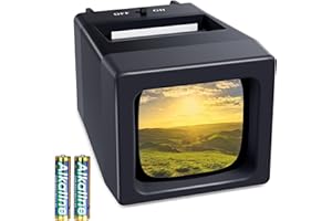 DIGITPRO 35mm Slide Viewer, 2X Magnification Slide Viewer for Viewing 35mm Slides, Slide Projector for Old Slides (2AAA Batteries Included)