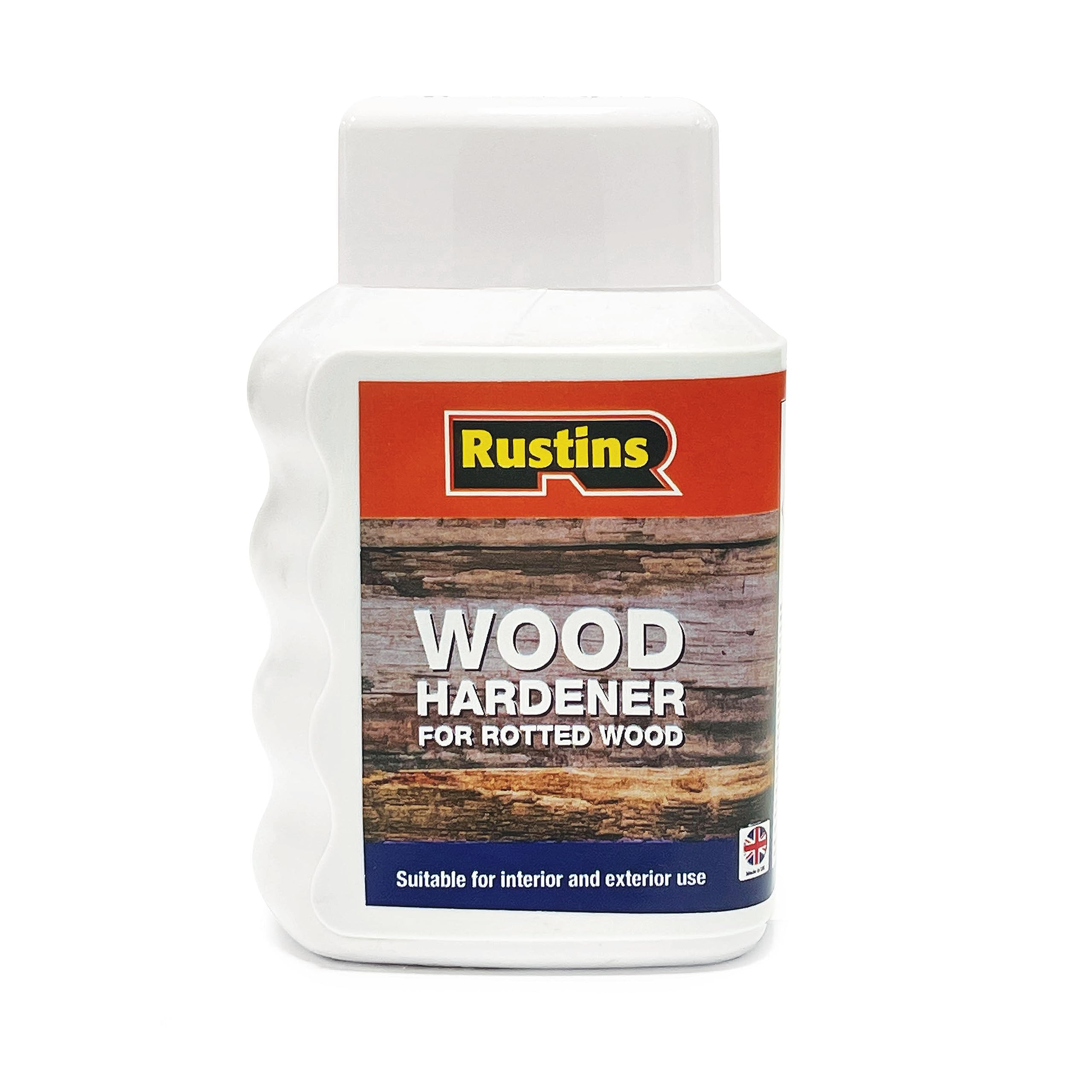 Rustins Wood Hardener for Rotted Wood 250ml -– Repairs Rotted Timber | Fast-Acting Formula Reinforces Soft, Damaged Areas Before Filling or Painting