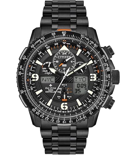 Amazon.com: Citizen Eco-Drive Pilot Chronograph Watch with Atomic