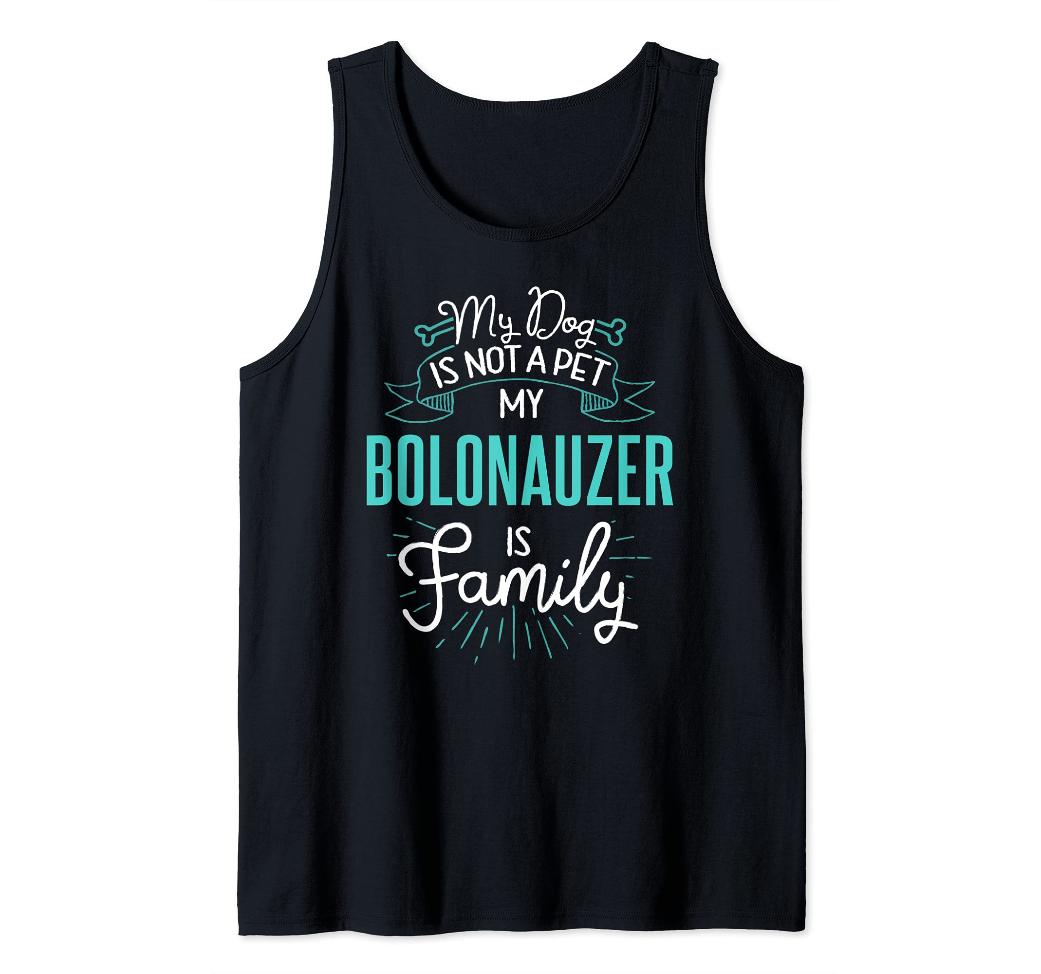 Cute Bolonauzer Design Family Dog Giftn Tank Top