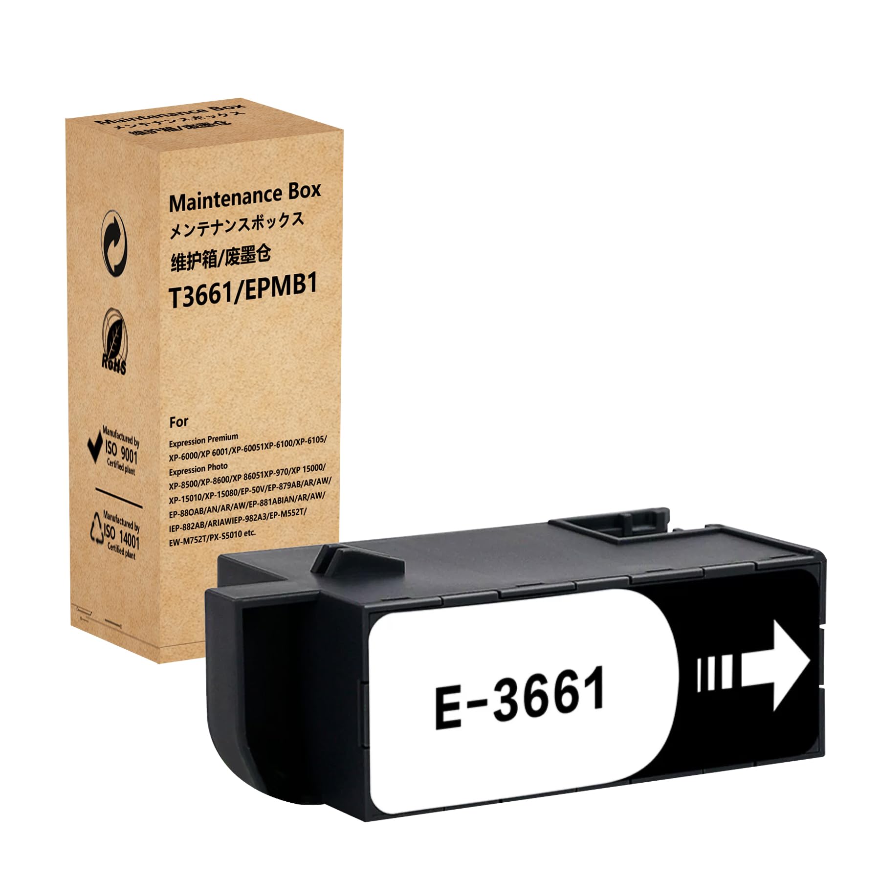F-ink E-3661 Maintenance Box Compatible with T3661 and C13T366100 Ink Maintenance Box