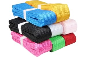 HipGirl Polypropylene 1.25 Inch Webbing Ribbon For Crafts,Key Chain Fob,Gait Belt,Yoga Strap,Bag Handle Luggage Straps,Backpack Strap,Dog Collar Leash.Lawn Chair Webbing.Fits 1.25" D Ring/Belt Buckle