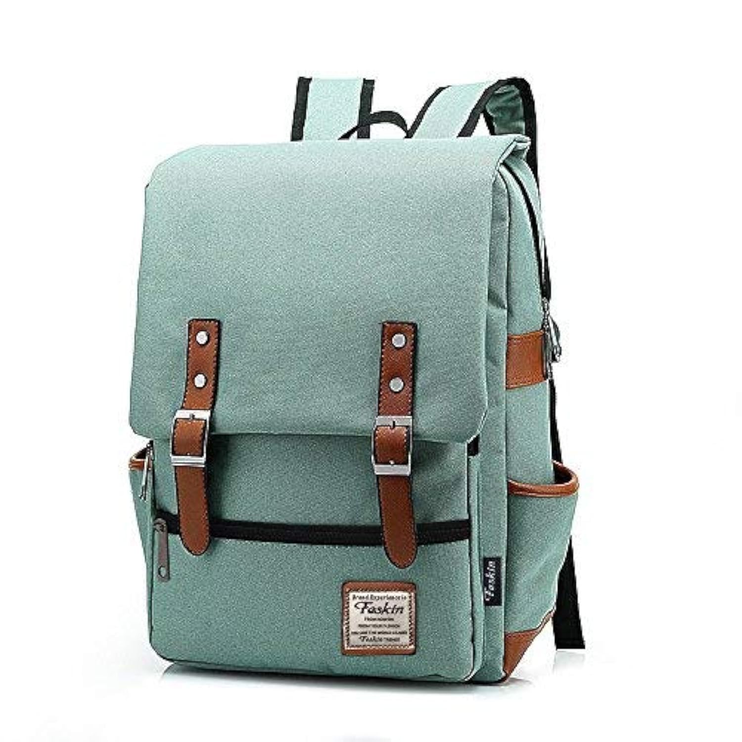 Professional Slim Laptop Backpacks, FEWOFJ Fashion Travel Daypack Casual business College Rucksack for Men Women, Work, Macbook, Tablet - Green
