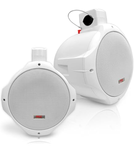 Rockville RWB65W Marine Wakeboard Tower Speakers Pair