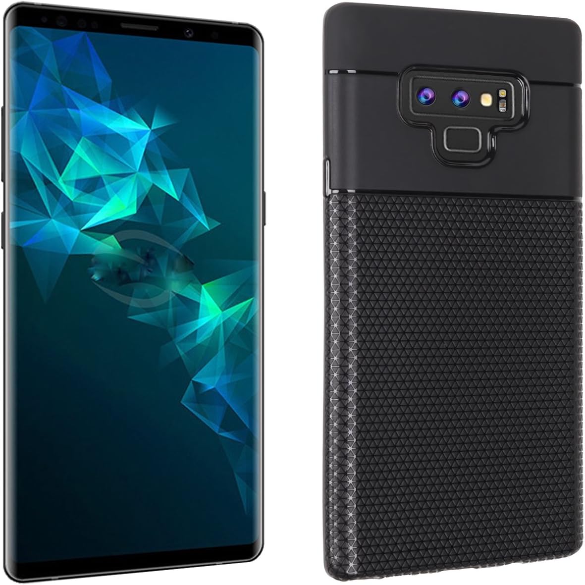 Neotronix - Luxurious Uniquely Textured and Layered TPU Cover Case for Samsung Galaxy Note 9 (Black)