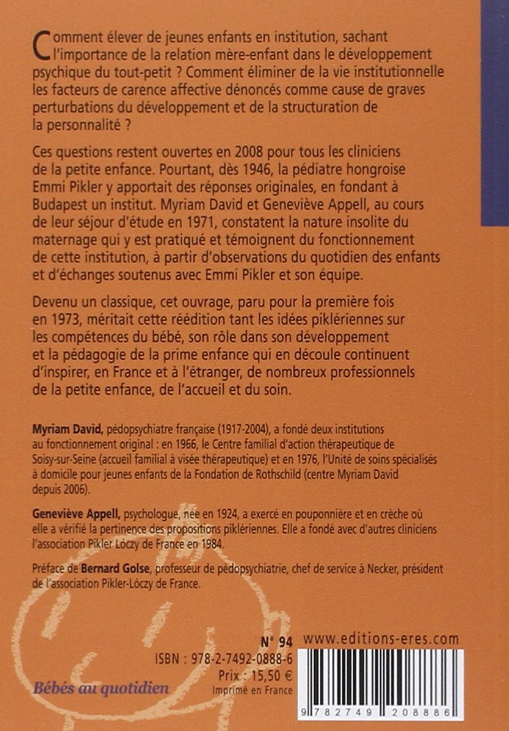 1001 094 Loczy Ou Le Maternage Insolite David Myriam Appell Genevieve Amazon Com Books