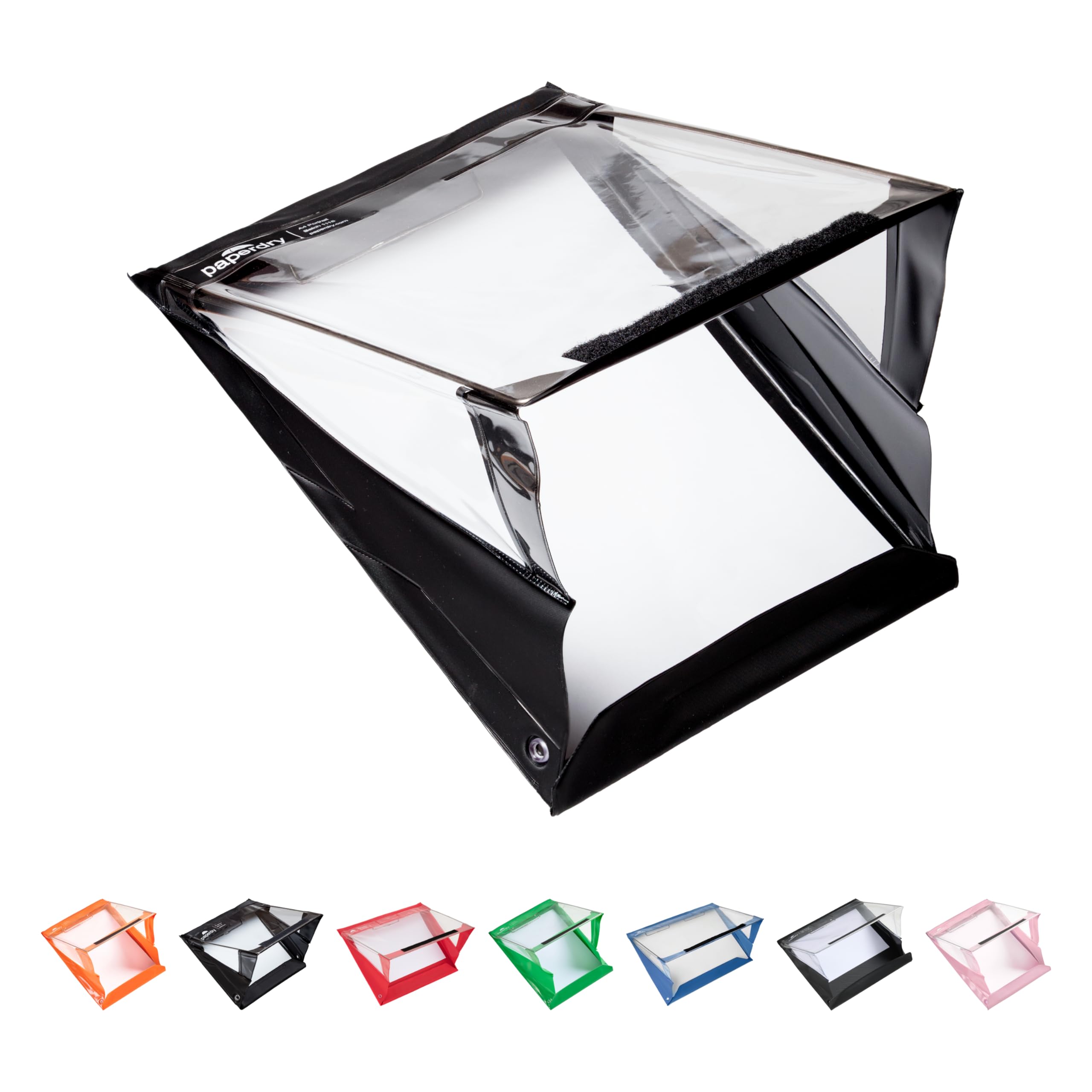 Waterproof Clipboard A4 Portrait by Paperdry, Black, Superior PVC Plastic with Cold Protection, Outdoor Covered Clip Board with Storage, A4 Waterproof Document Holder — image 1