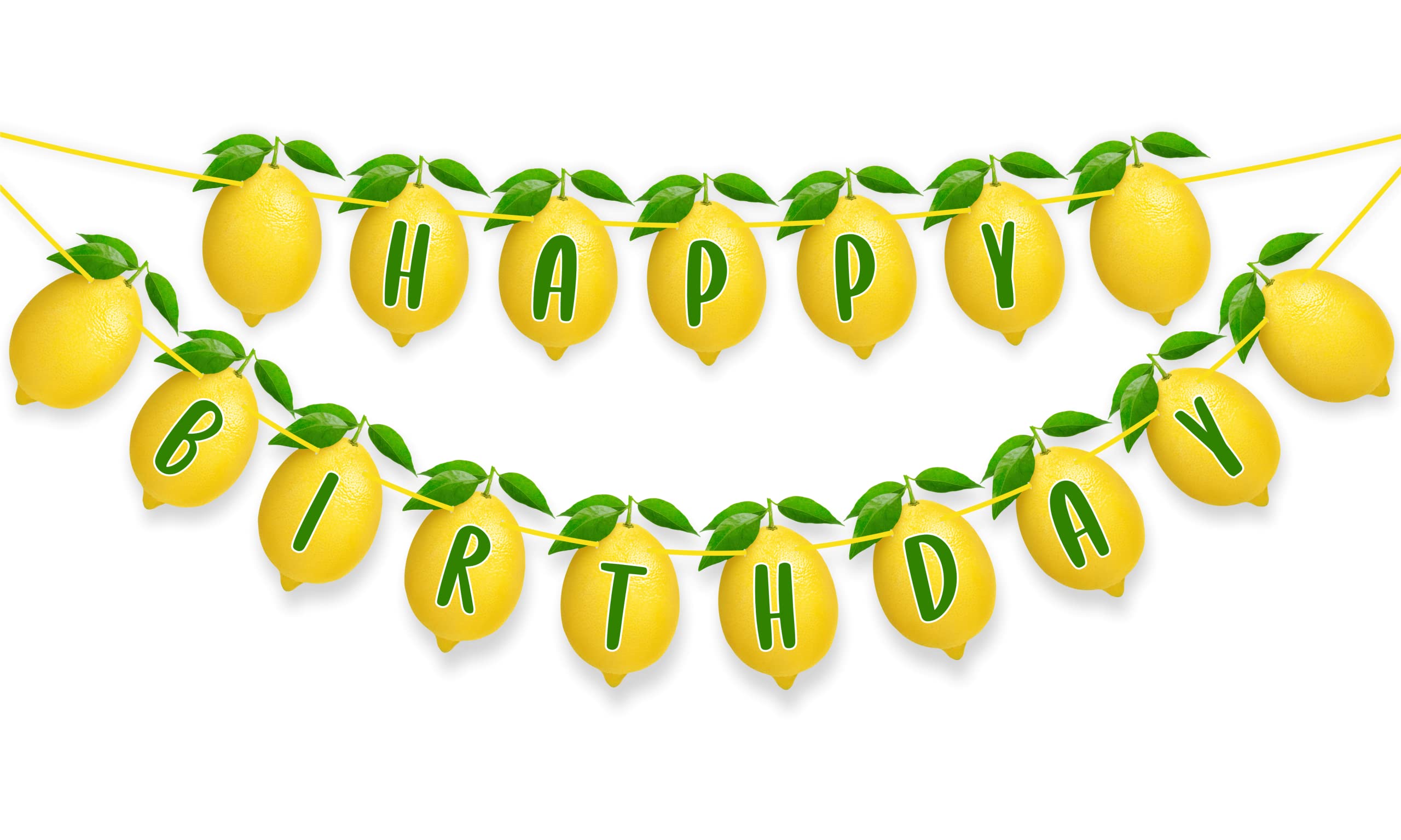 Seyal® Lemon Happy Birthday Banner