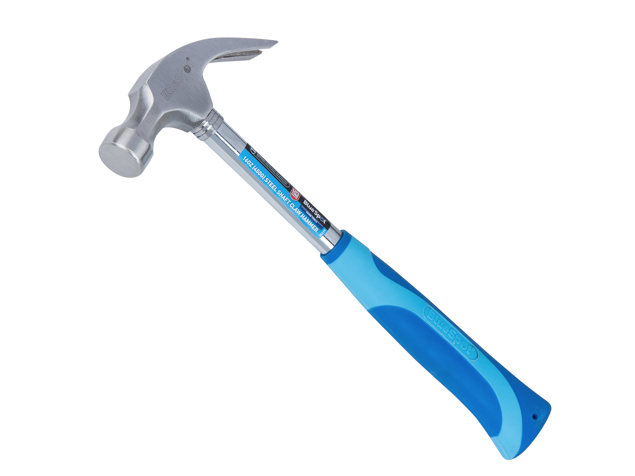 Blue Spot Tools 26119 16OZ (450G) Steel Shaft Claw Hammer