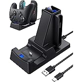 3 in 1 Charging Dock for Nintendo Switch 2 JoyCon and Pro Controller, WEOTOO Controller Charger with LED Indicator Space-Saving Storage Stand Accessories for Switch2 (2025)-Black