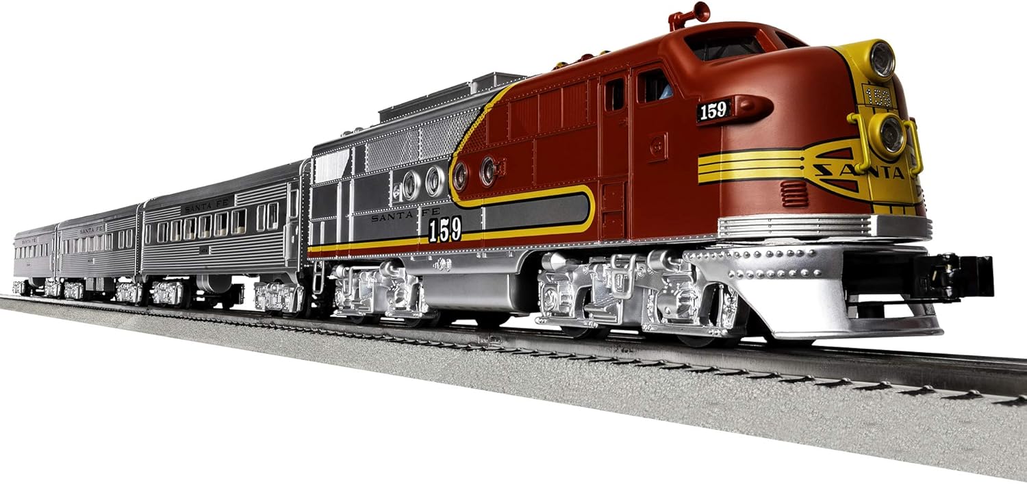lionel santa fe super chief lionchief set with bluetooth
