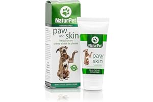Naturpet Paw & Skin | 100% Natural Healing Cream for Dog Paws | 2 oz | For Cracked & Brittle Paws | Wound Care