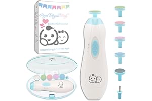 Baby Nail Trimmer 6 in 1, Royal Angels Baby Electric Nail File, Baby Grooming Kit Manicure Set for Toddler and Adults, Newbor