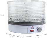 HOMCOM Five Tier Food Dehydrator 245W Adjustable 35-70C White view 7