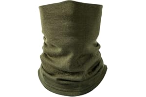 Villand 100% Merino Wool Neck Gaiter for Men and Women, Double Layer Seamless Neck Warmer for Winter Sports with Gift Box