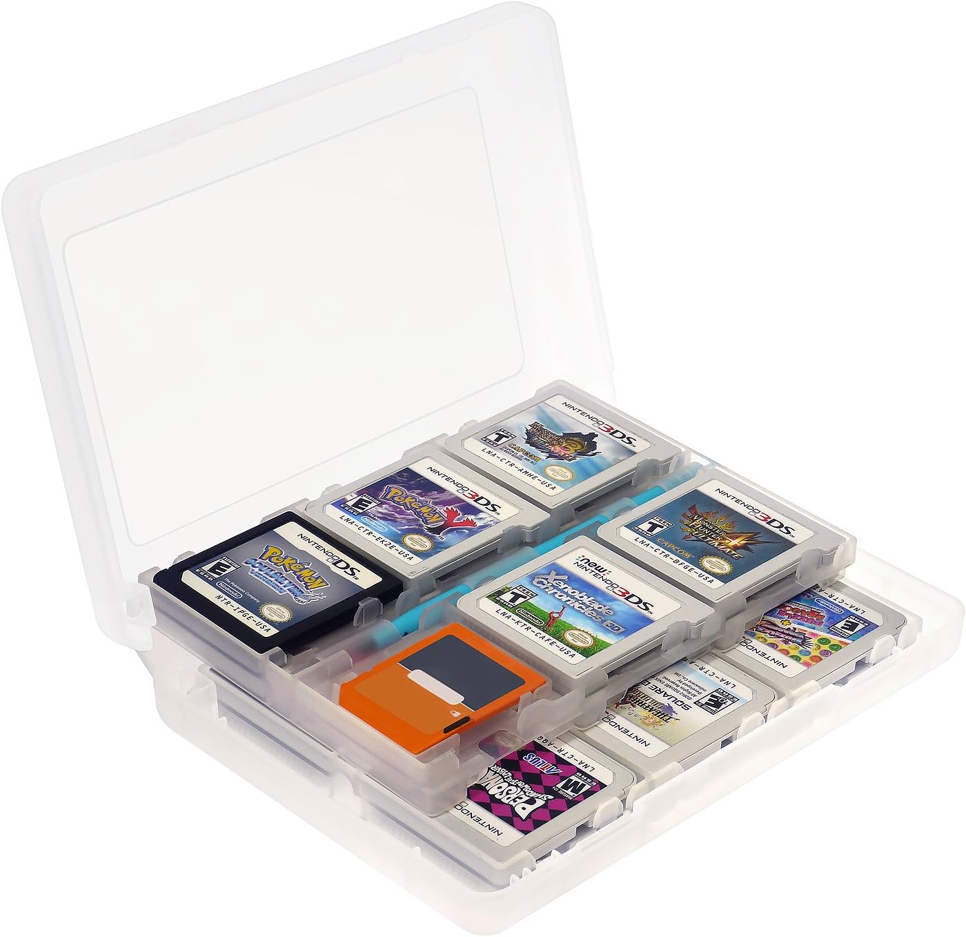 Insten 28-in-1 Game Holder Card Case Compatible with Nintendo NEW 3DS / NEW 3DS XL / NEW 3DS LL / 3DS LL / DSi / DSi XL / DSi LL / DS / DS Lite / NEW 2DS XL LL / 2DS Cartridge Storage Box, White: Computers & Accessories