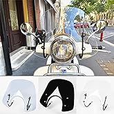 Sport Bikes Scooter Windscreen Windshield Flyscreen Wind Screen Deflector Protector for Vespa LX 150 125 50 LX125 LX150 LX50 GT200 GT 200 GTS250 GTS300 GTS 250 300 125 Super Sport Bj (Light Smoke)