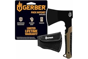Gerber Pack Hatchet Camping Axe - Coyote Brown Handle/Black Blade [31-003484]