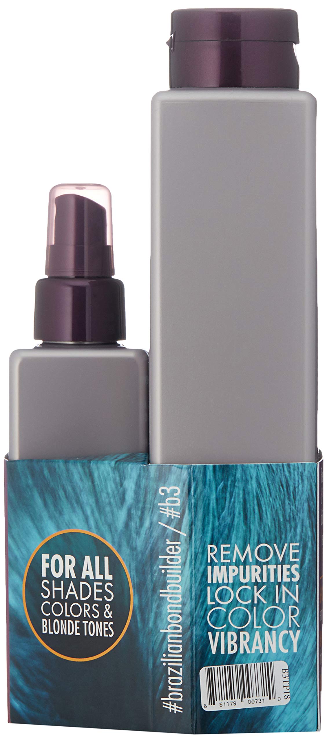 B3 Brazilian Bondbuilder Color Care Shampoo & Conditioner with Color Lock,28.75 fl oz.(3 Count)