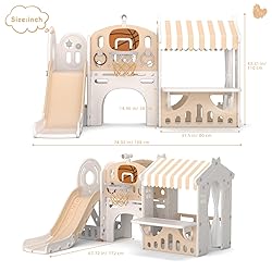 Glaf Slide for Toddlers 1-3 Kids Playground Sets
