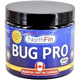 Northfin Bug Pro Crisps Fish Food, Sinking Crisps, 2mm, 250g | Bug Pro Crisps; slow-sinking crisps for carnivores and omnivores; black soldier fly larvae first; crafted in Canada