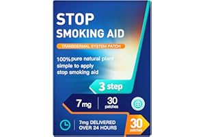 TUWYFE Stop Smoking Patches Step 3, 7mg Quit Smoking Patches - 30 Patches Easy and Effective Anti-Smoking Stickers (Green_Step3)