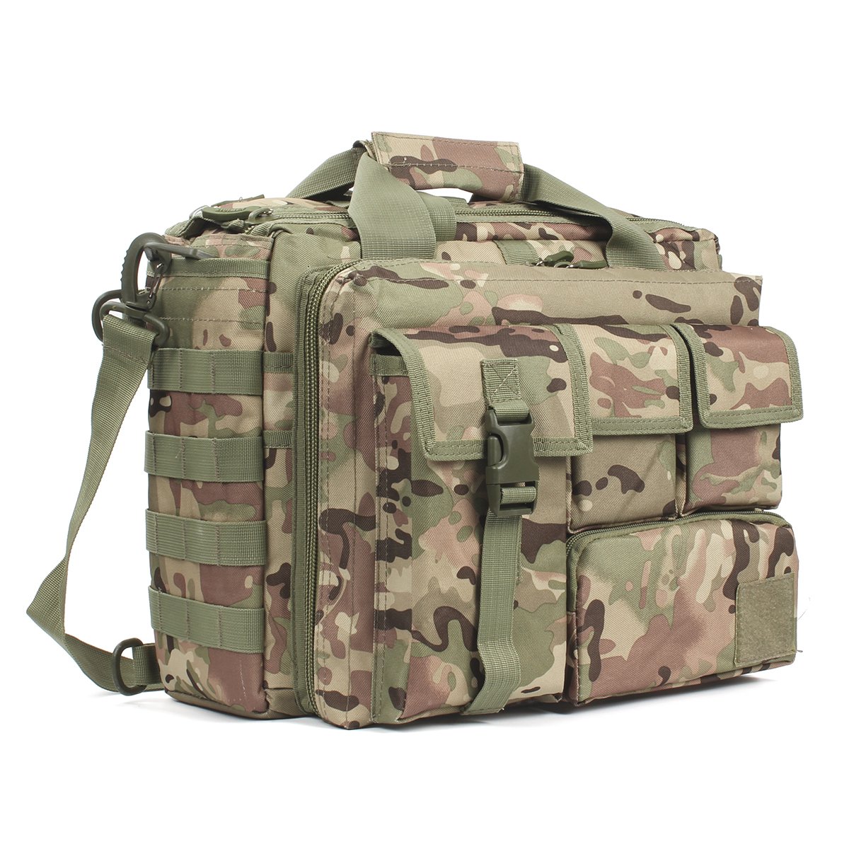 GES 15.6 inch Laptop Bag, Multi-funtion Men's Outdoor Tactical Nylon Shoulder Laptop Messenger Bag,Briefcase Handbags for Camera/Tablet/Notebook (CP)