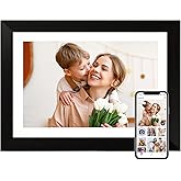 ryesug Digital Picture Frame 10.1 Inch WiFi Smart Digital Photo Frame, Electronic Picture Frame IPS HD Touchscreen with Black